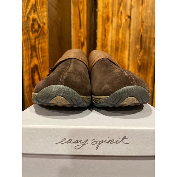 Easy Spirit Eseliana Brown Suede & Leather Slip-On Clogs Womens 9M w/ Box - Picture 8 of 10